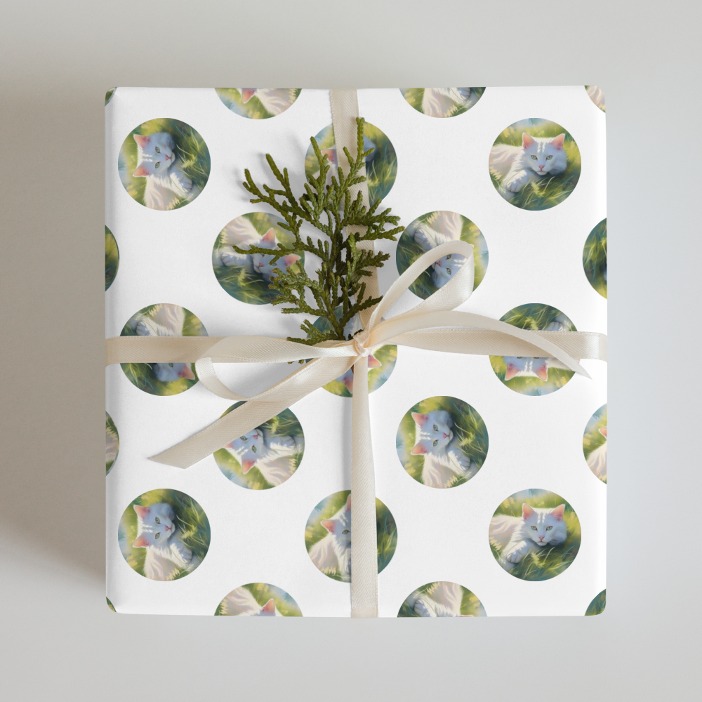 PugMug Custom White Exotic Cat Wrapping Paper