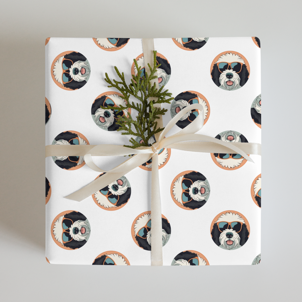 PugMug Custom Portuguese Water Dog Wrapping Paper