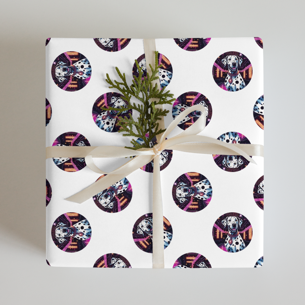 PugMug Custom Dalmatian Wrapping Paper
