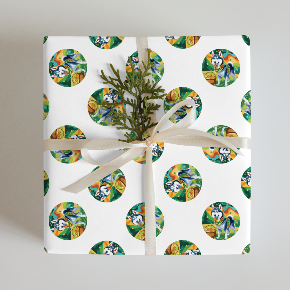 PugMug Custom Siberian Husky Wrapping Paper