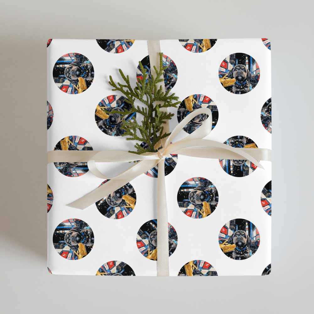 PugMug Custom Lily Wrapping Paper