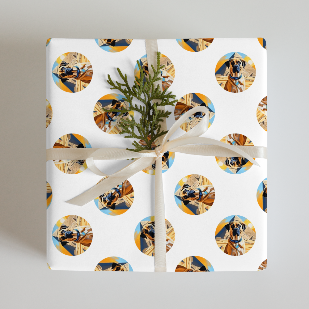 PugMug Custom Mastiff Wrapping Paper