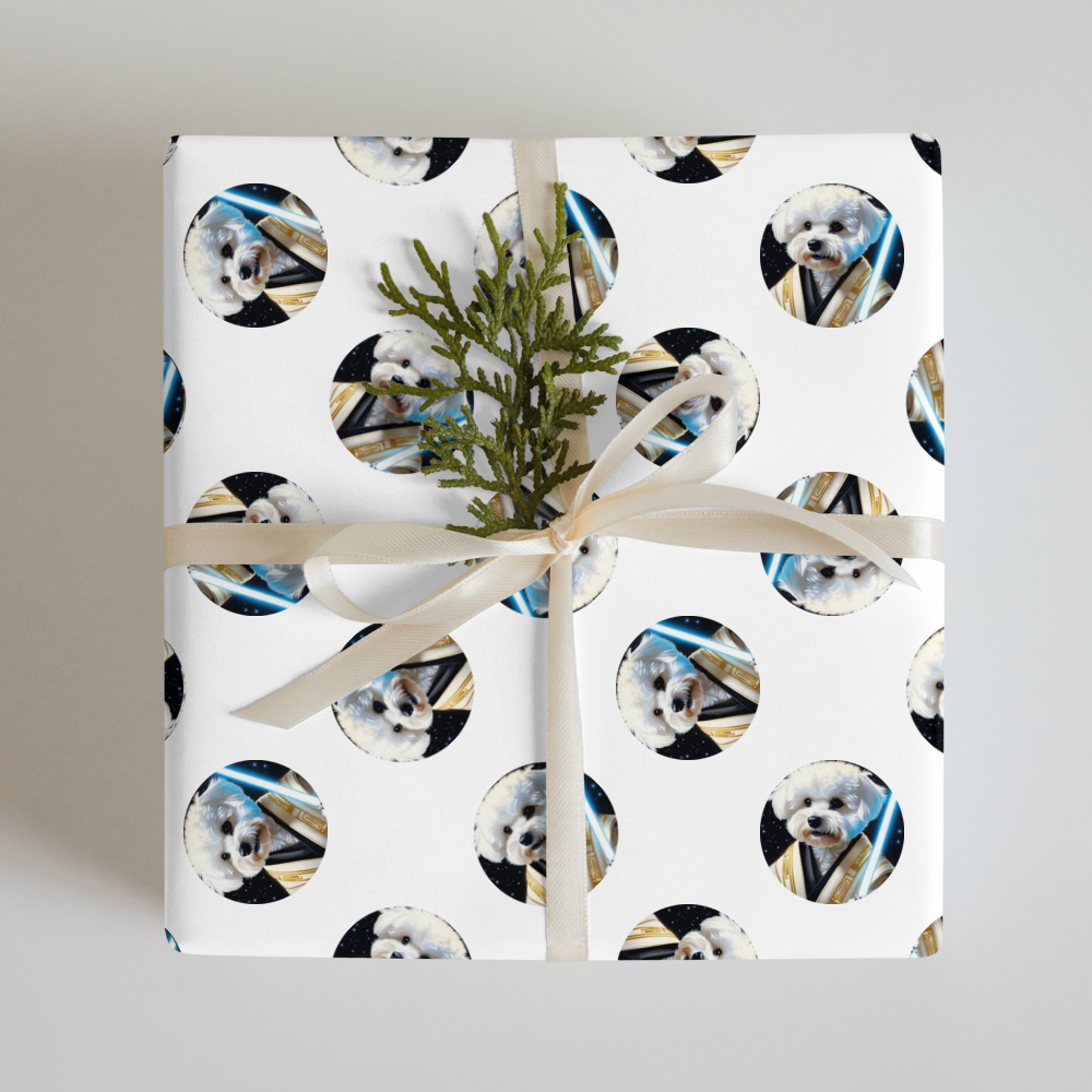 PugMug Custom Bichons Frise Wrapping Paper