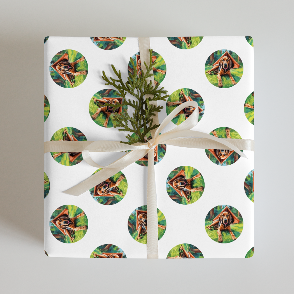 PugMug Custom Bloodhound Wrapping Paper
