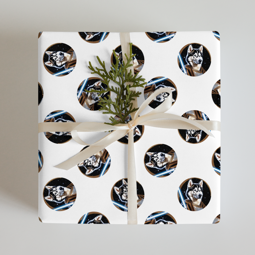 PugMug Custom Siberian Husky Wrapping Paper