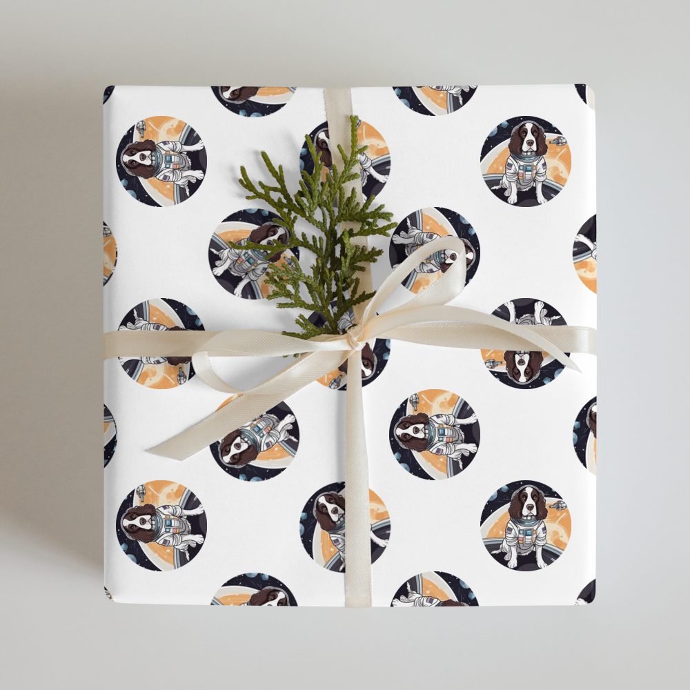 PugMug Custom English Springer Spaniel Wrapping Paper
