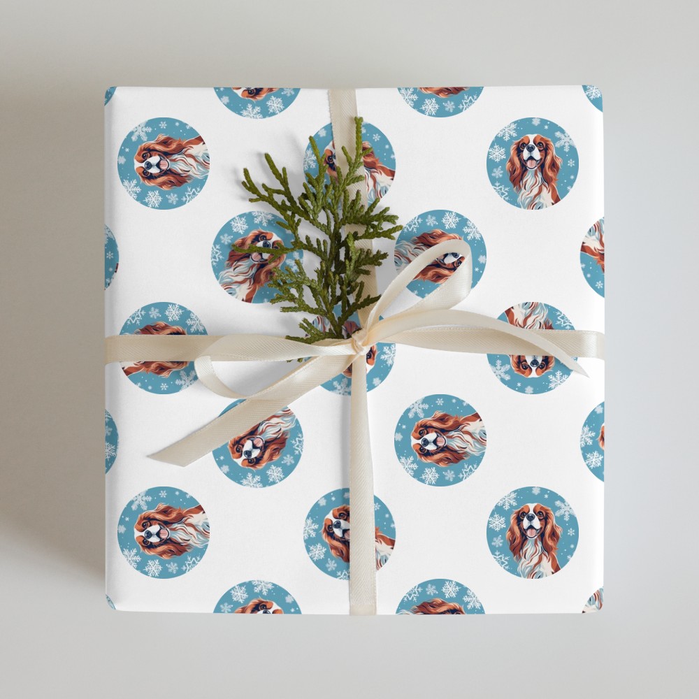 PugMug Custom Cavalier King Charles Spaniel Wrapping Paper