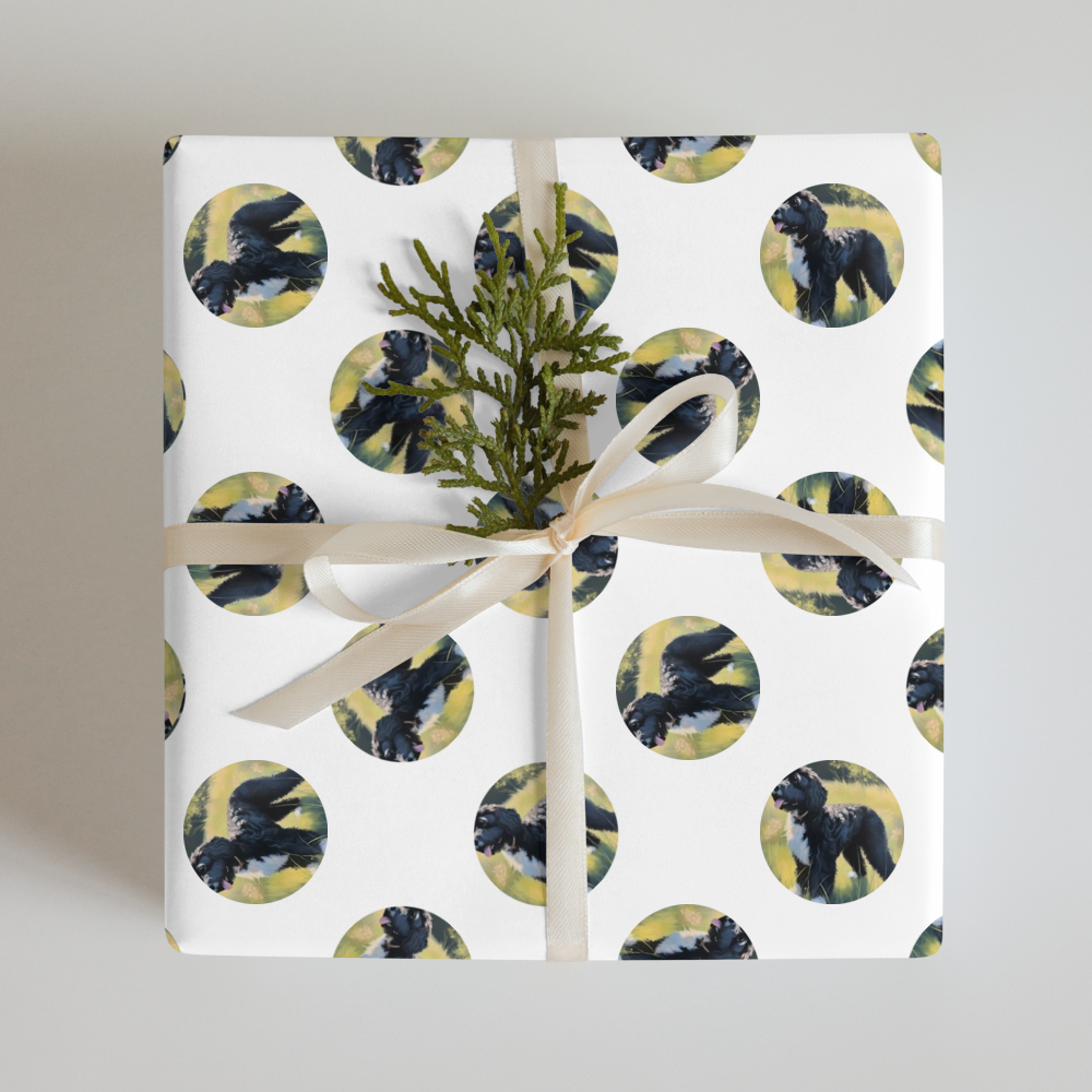 PugMug Custom Portuguese Water Dog Wrapping Paper