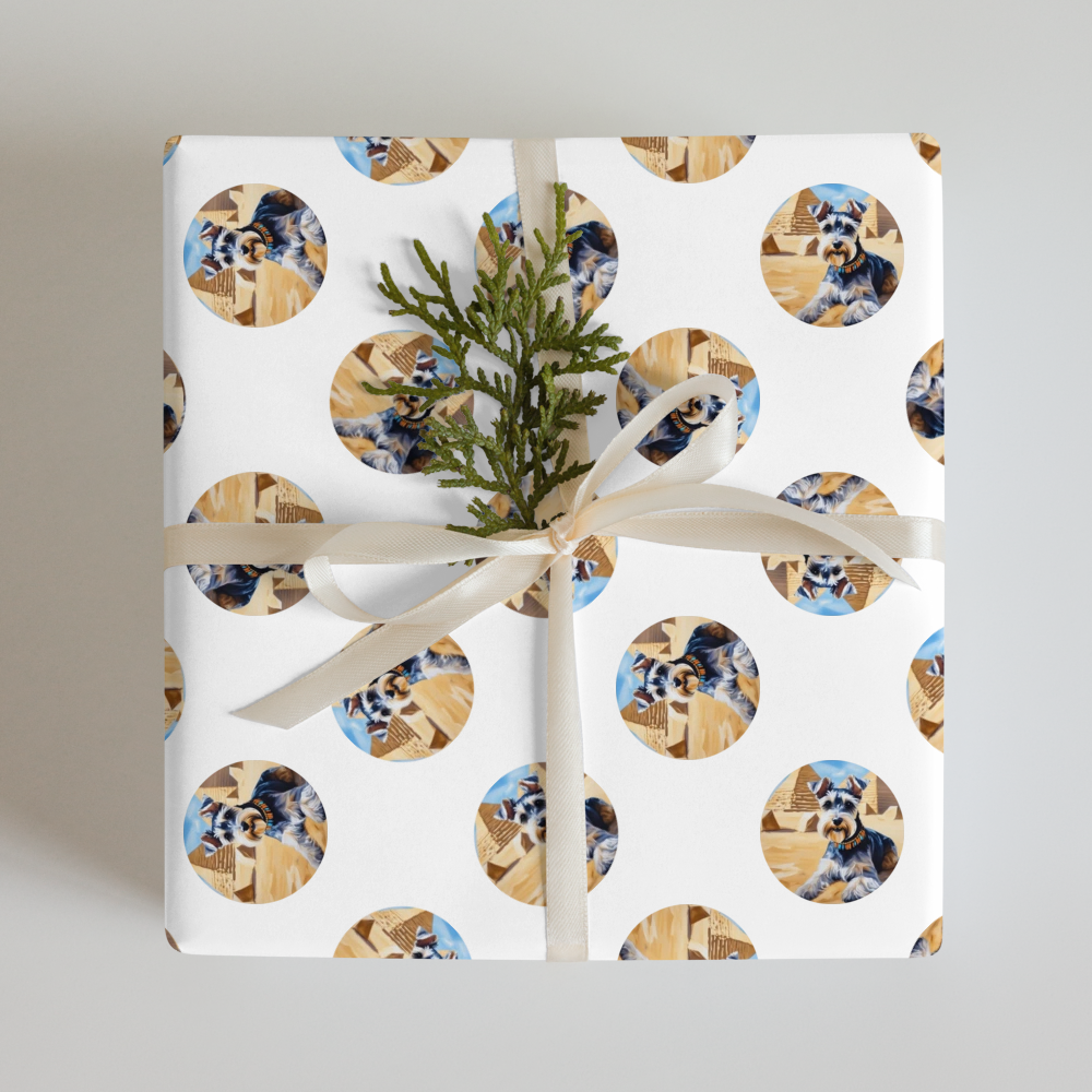 PugMug Custom Miniature Schnauzer Wrapping Paper