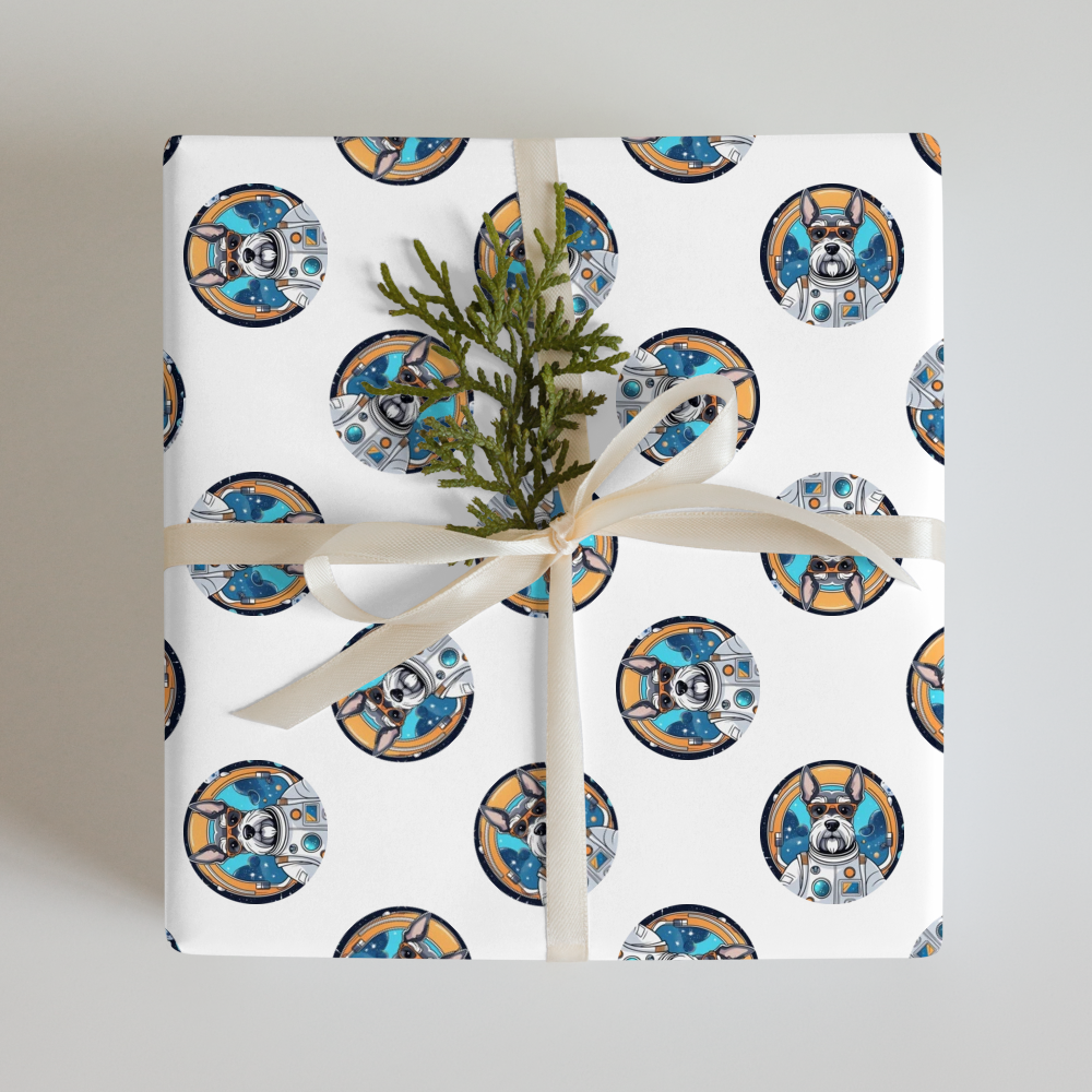 PugMug Custom Miniature Schnauzer Wrapping Paper