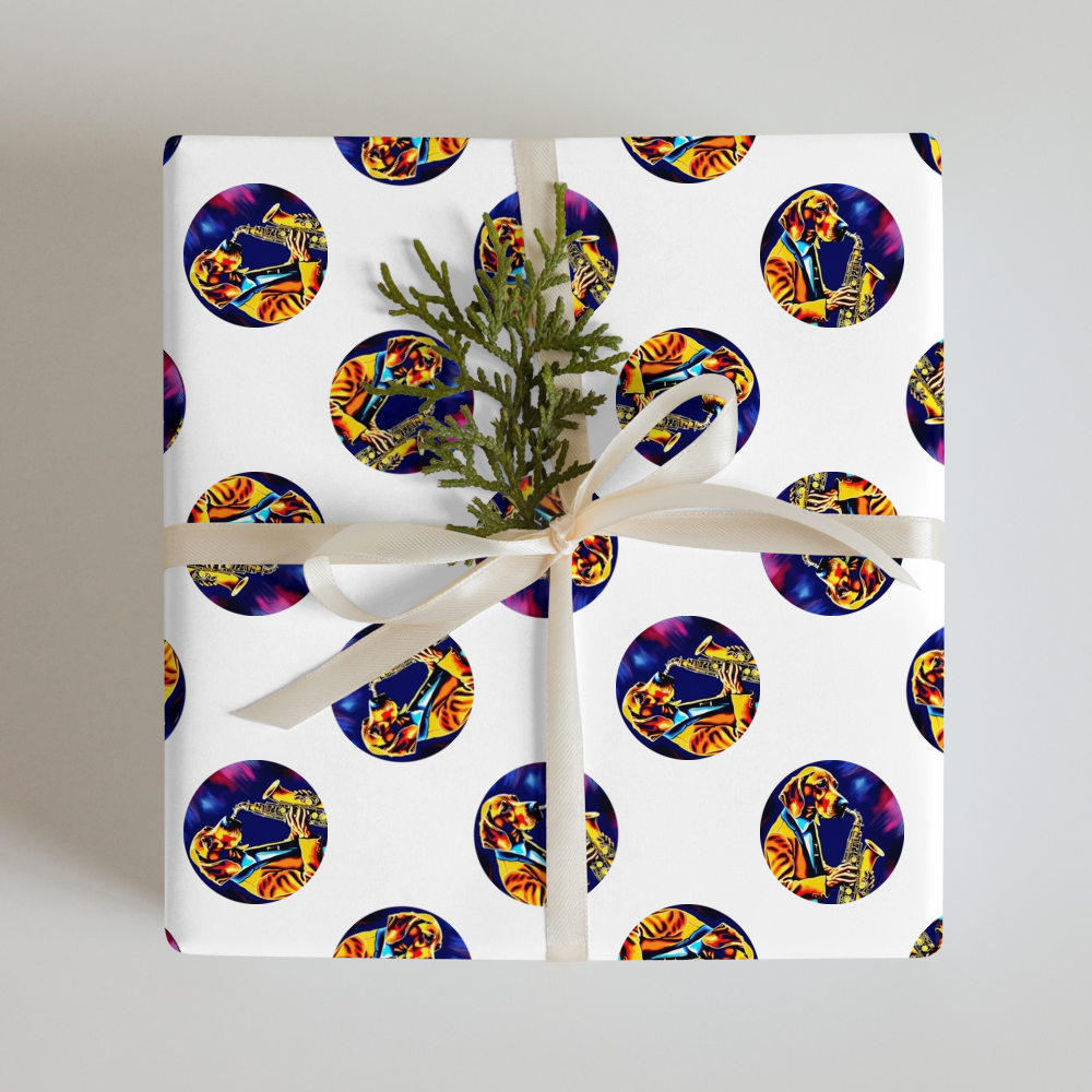 PugMug Custom Bloodhound Wrapping Paper
