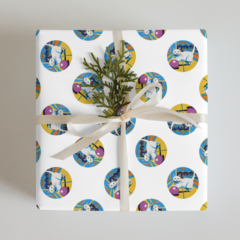 PugMug Custom White Companion Cat Wrapping Paper