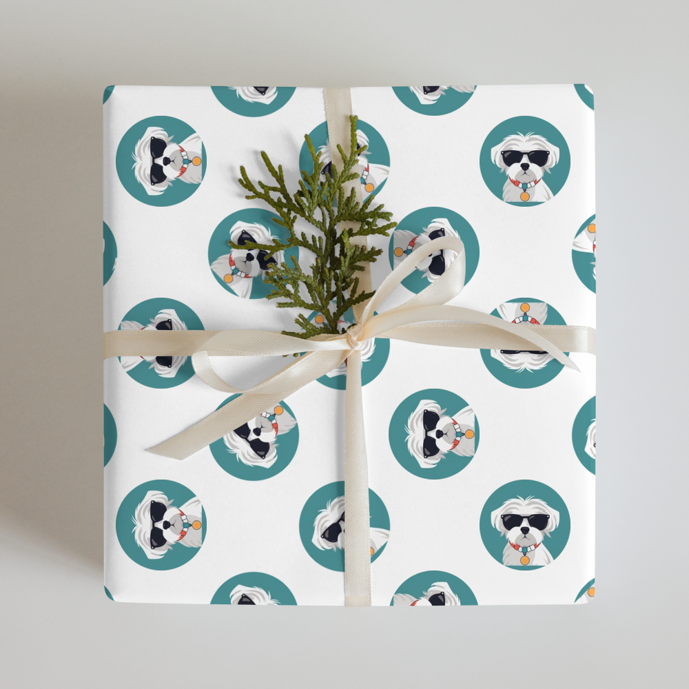 PugMug Custom Maltese Dog Wrapping Paper