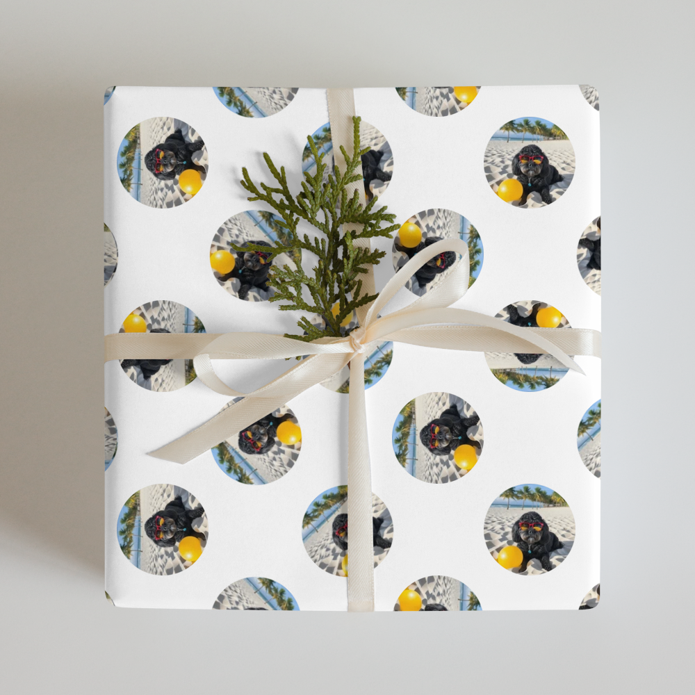 PugMug Custom Lily Wrapping Paper