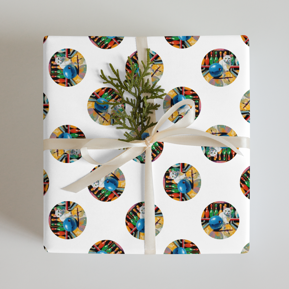 PugMug Custom White American Shorthair Cat Wrapping Paper