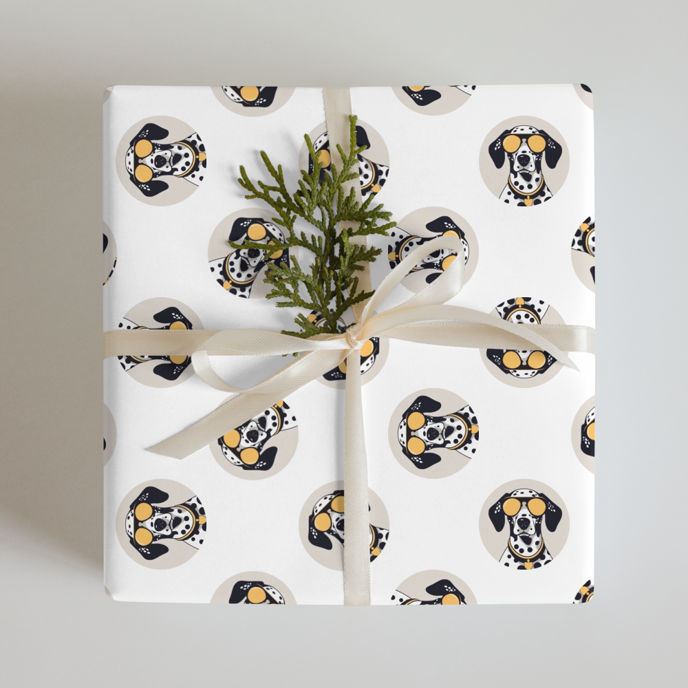 PugMug Custom Dalmatian Wrapping Paper