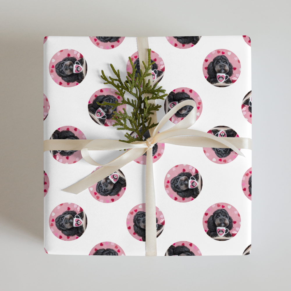PugMug Custom Lily Wrapping Paper