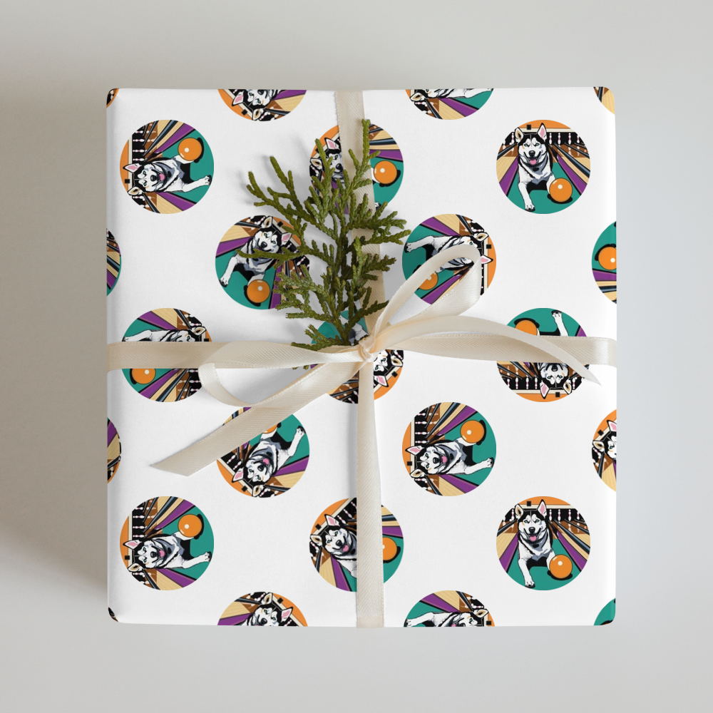 PugMug Custom Siberian Husky Wrapping Paper