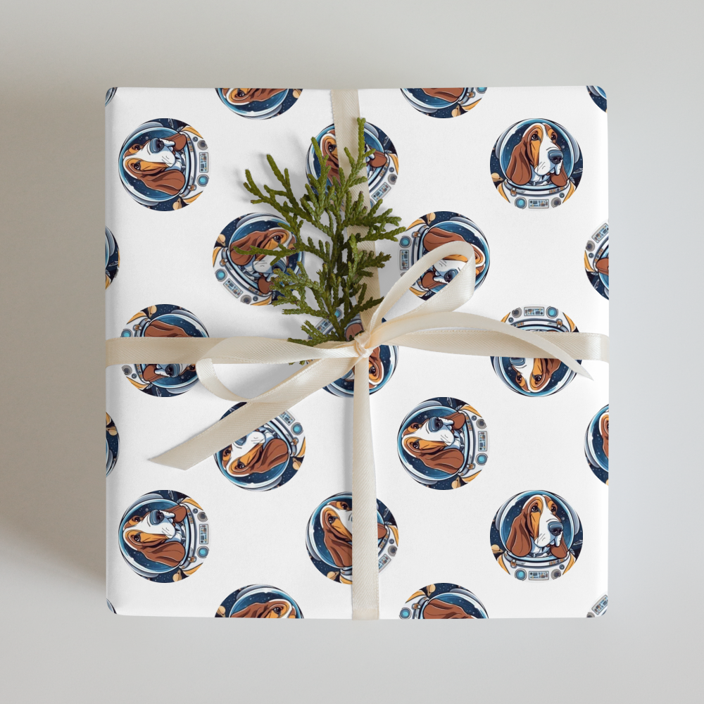 PugMug Custom Basset Hound Wrapping Paper