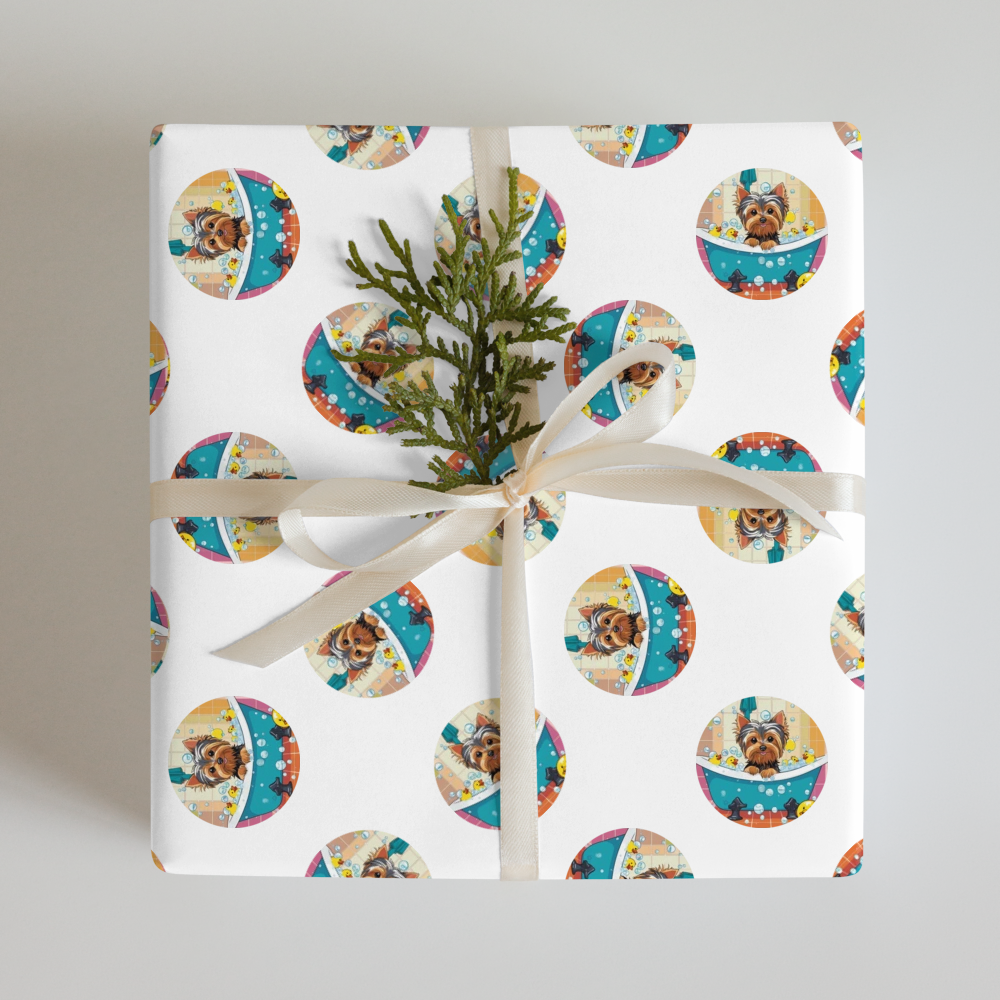 PugMug Custom Yorkshire Terrier Wrapping Paper