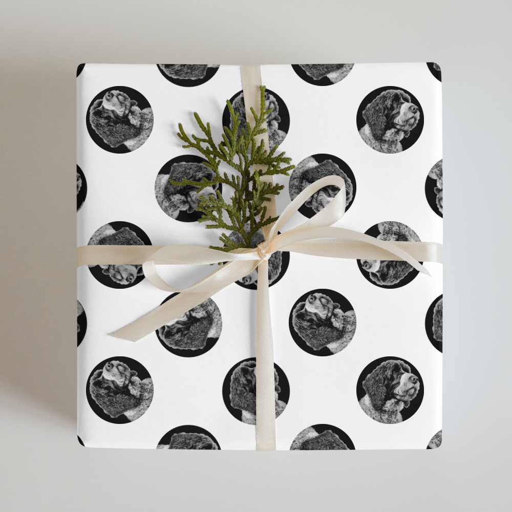 PugMug Custom Portuguese Water Dog Wrapping Paper
