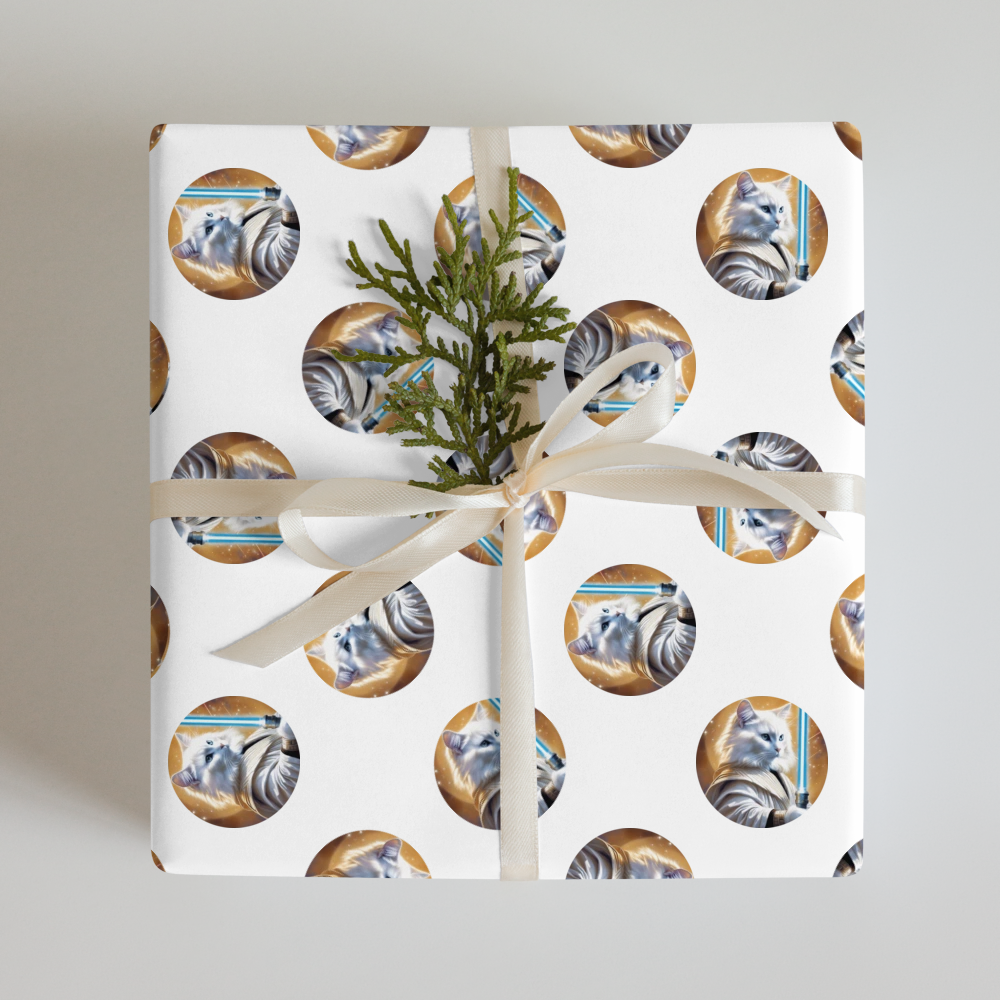 PugMug Custom White Ragdoll Cat Wrapping Paper