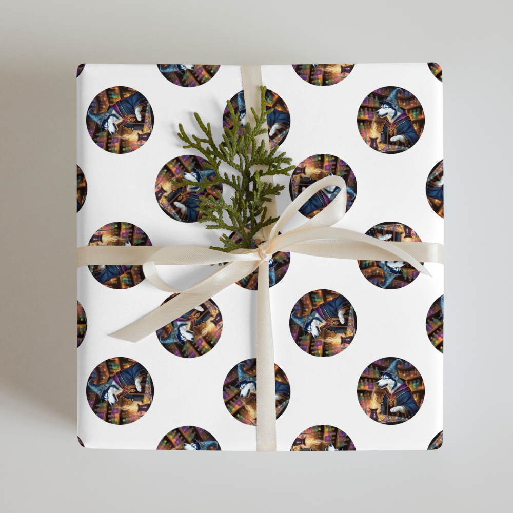PugMug Custom Siberian Husky Wrapping Paper