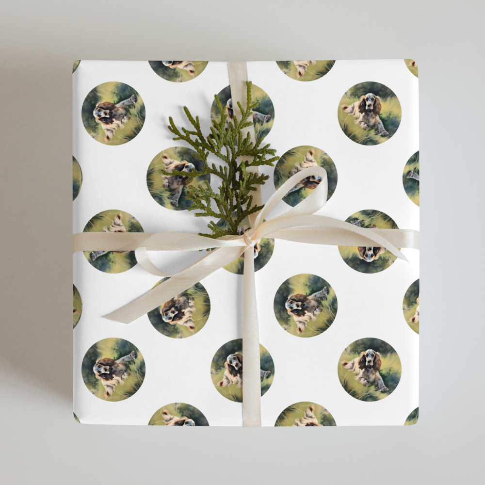 PugMug Custom English Cocker Spaniel Wrapping Paper