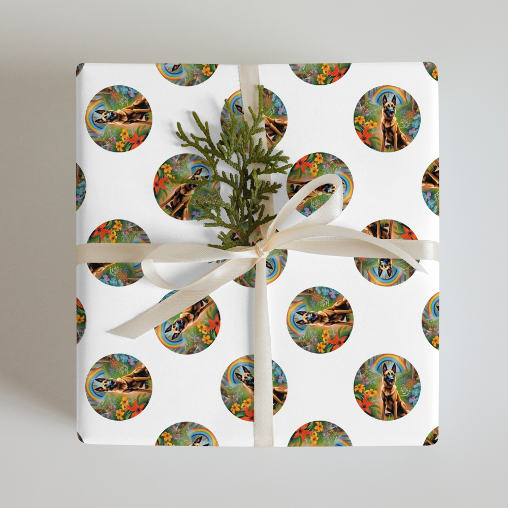 PugMug Custom Belgian Malinois Wrapping Paper