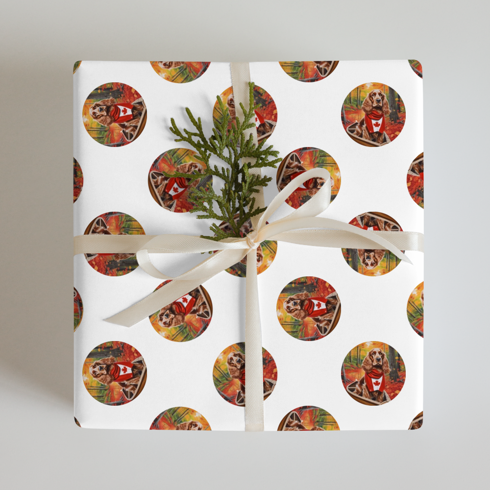 PugMug Custom Cocker Spaniel Wrapping Paper