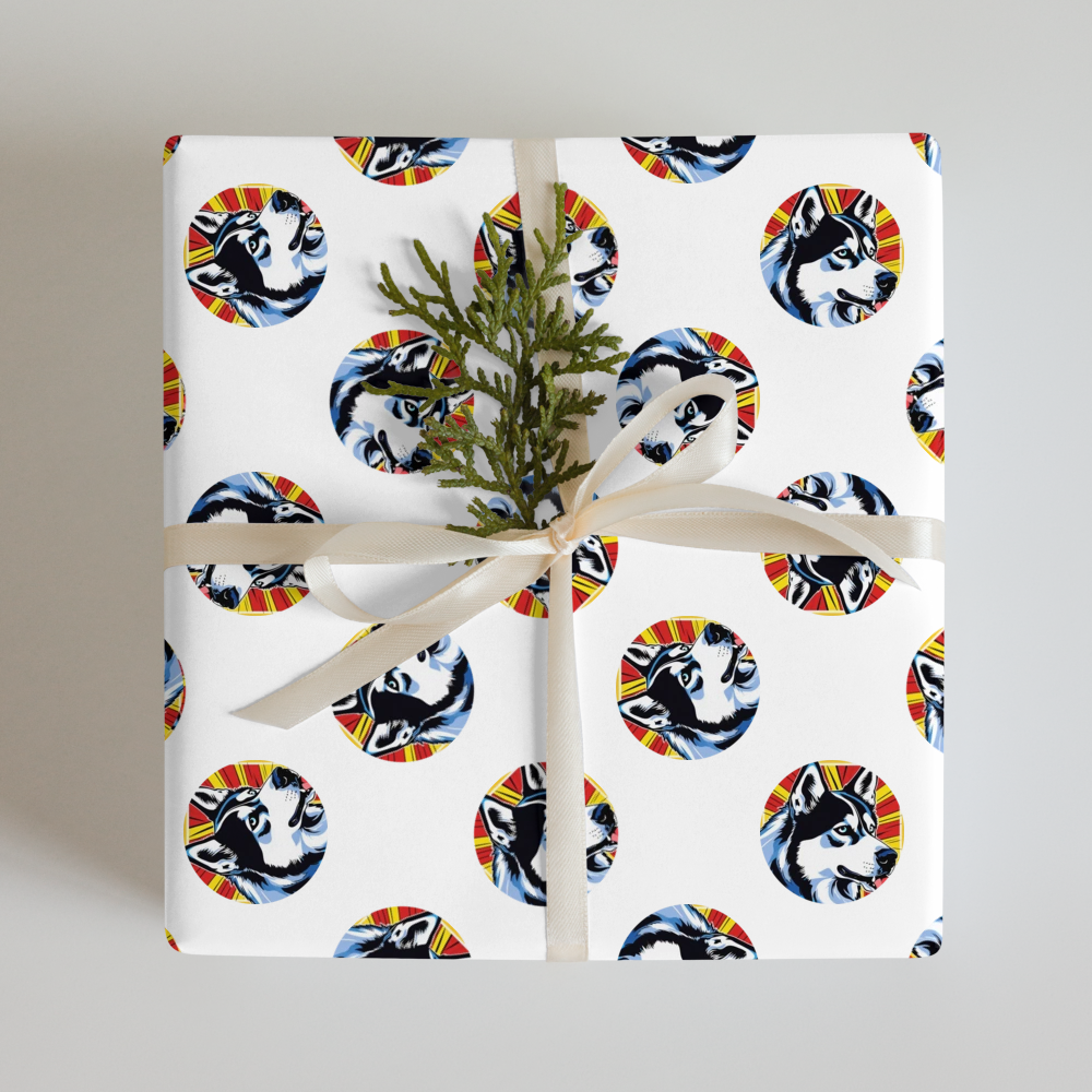 PugMug Custom Siberian Husky Wrapping Paper