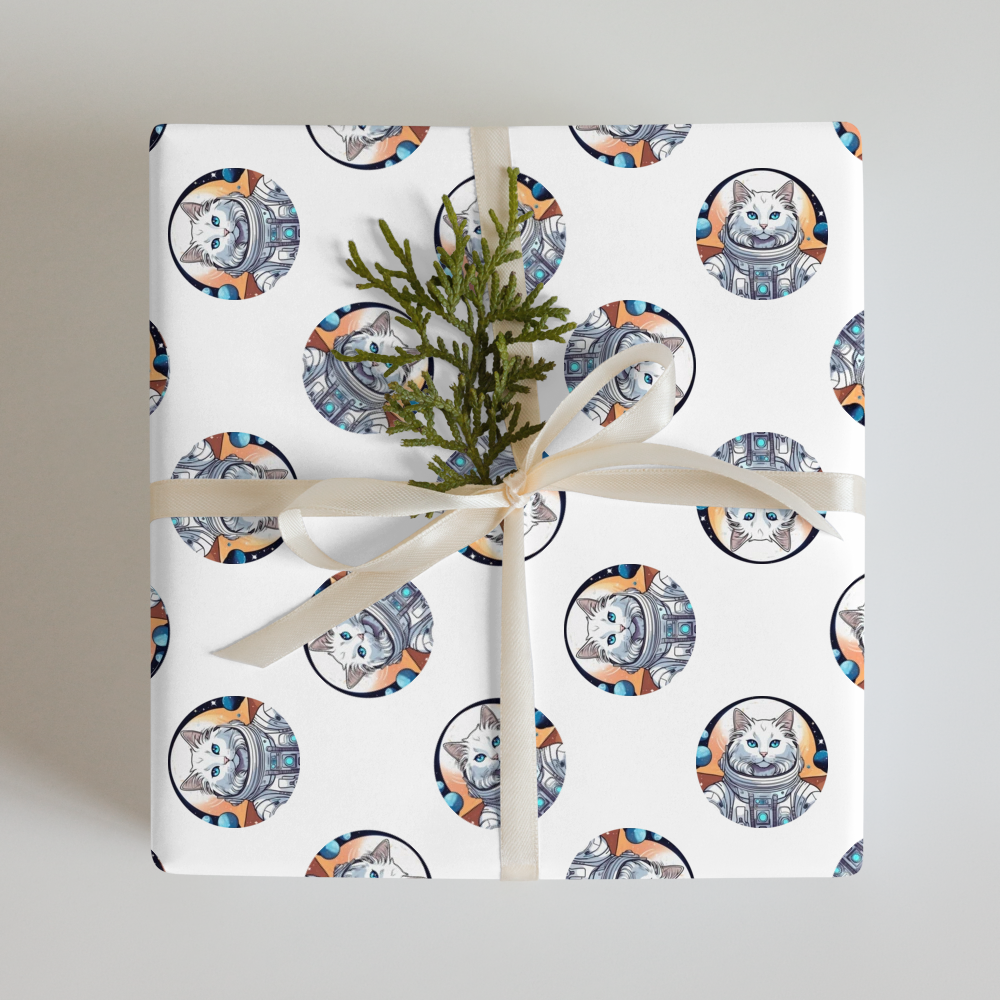 PugMug Custom White Ragdoll Cat Wrapping Paper