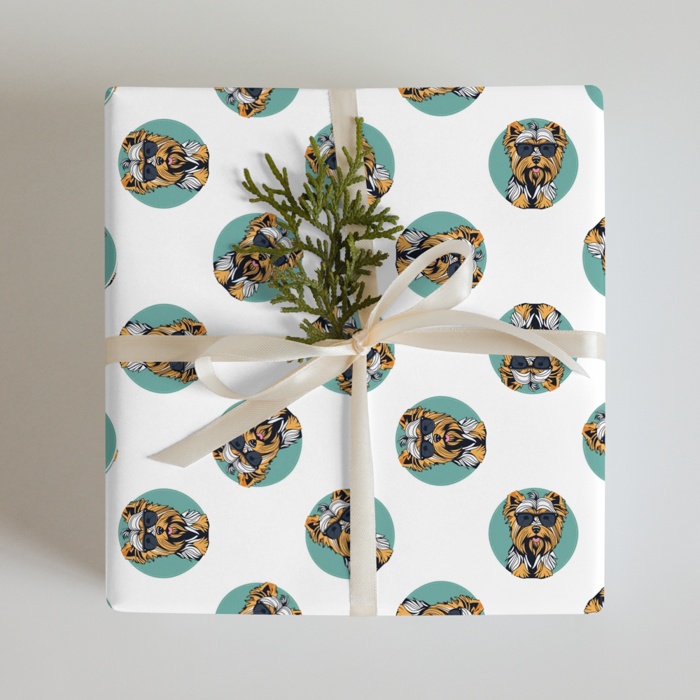 PugMug Custom Yorkshire Terrier Wrapping Paper