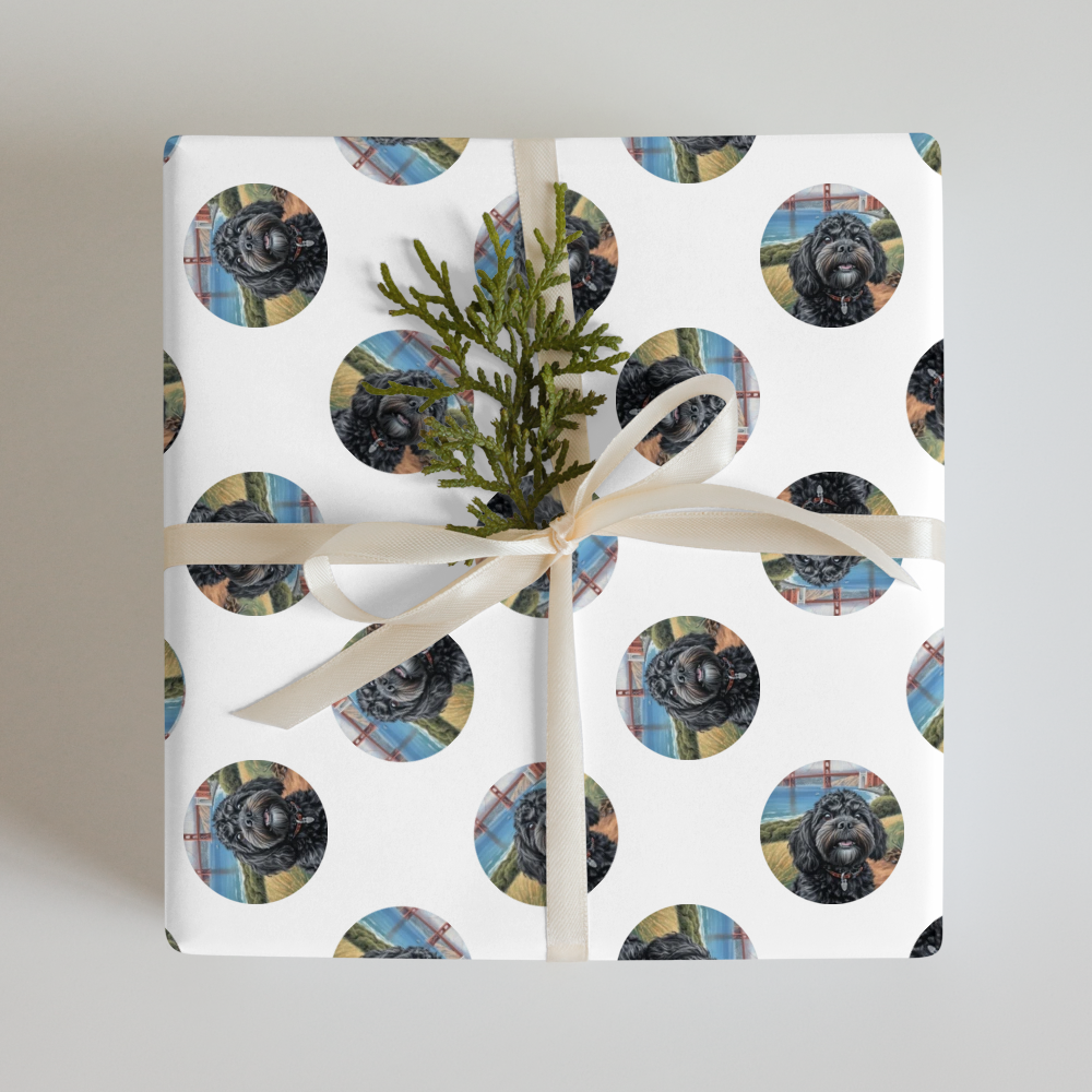 PugMug Custom Lily Wrapping Paper