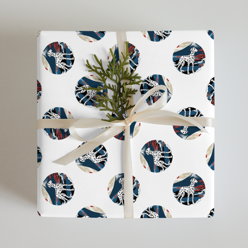 PugMug Custom Dalmatian Wrapping Paper