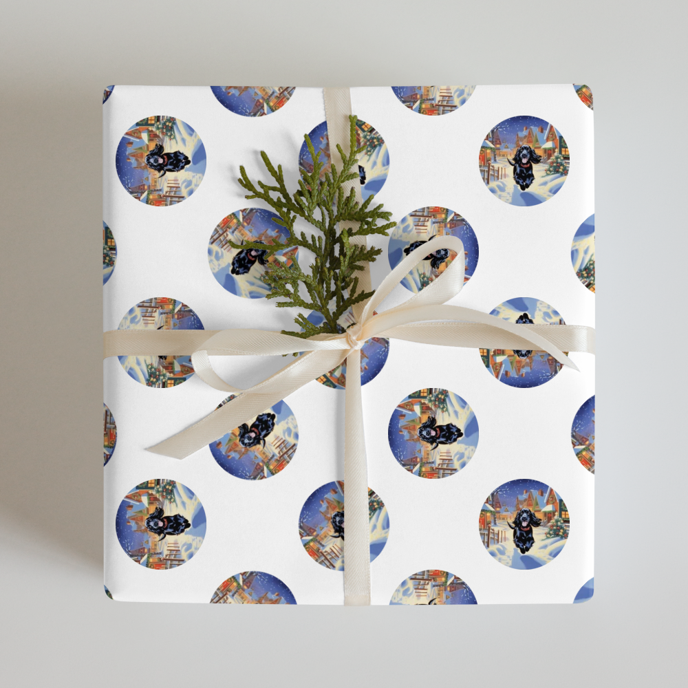 PugMug Custom English Cocker Spaniel Wrapping Paper