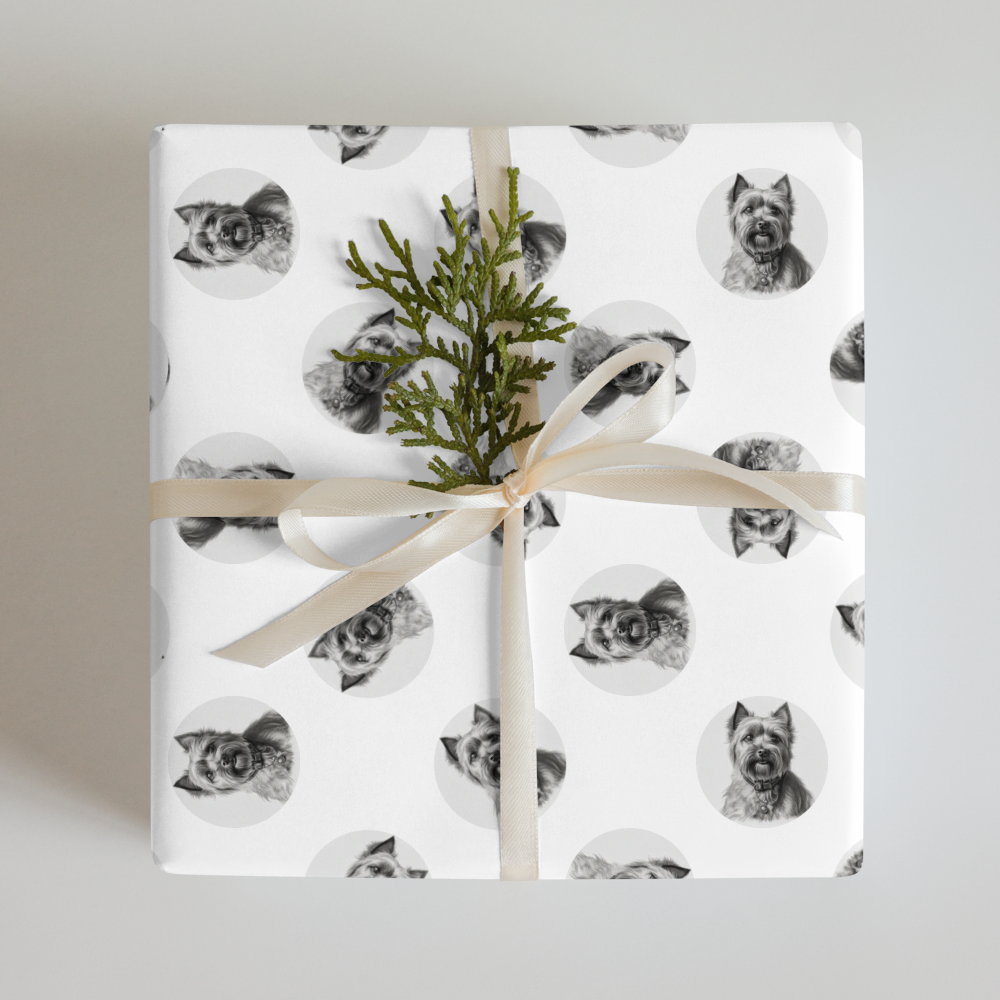 PugMug Custom Cairn Terrier Wrapping Paper