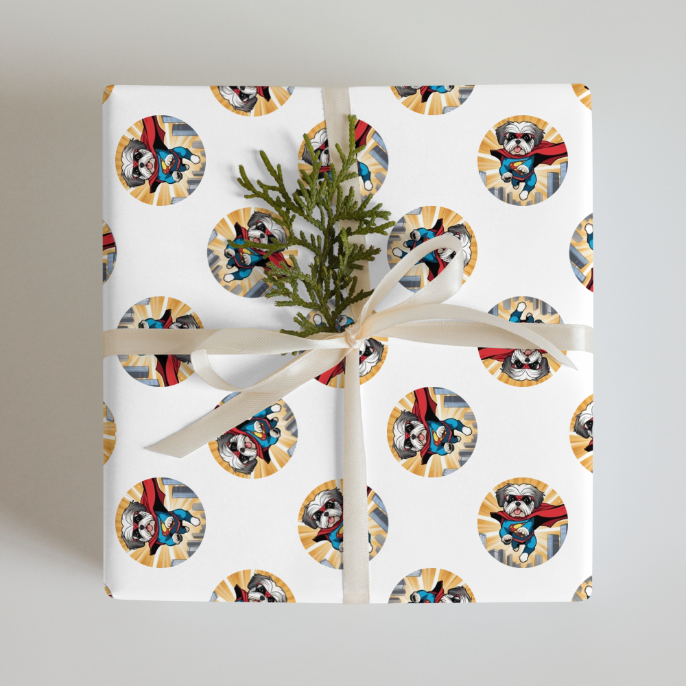 PugMug Custom Shih Tzu Wrapping Paper