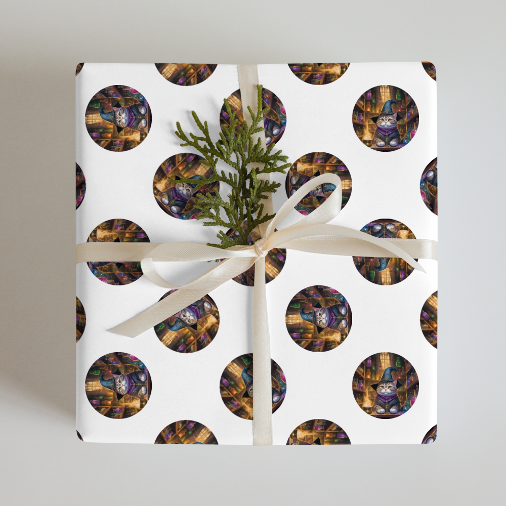 PugMug Custom Tabby British Shorthair Cat Wrapping Paper