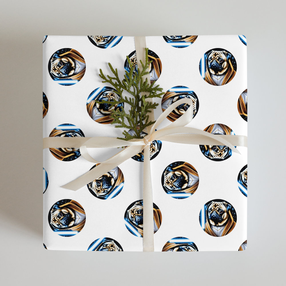 PugMug Custom Pug Wrapping Paper