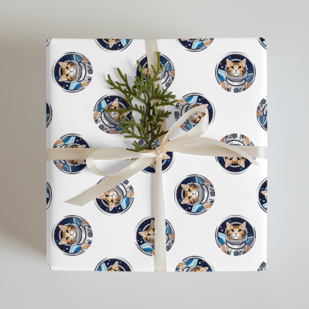 PugMug Custom Tabby American Shorthair Cat Wrapping Paper