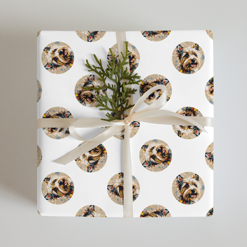 PugMug Custom Cairn Terrier Wrapping Paper