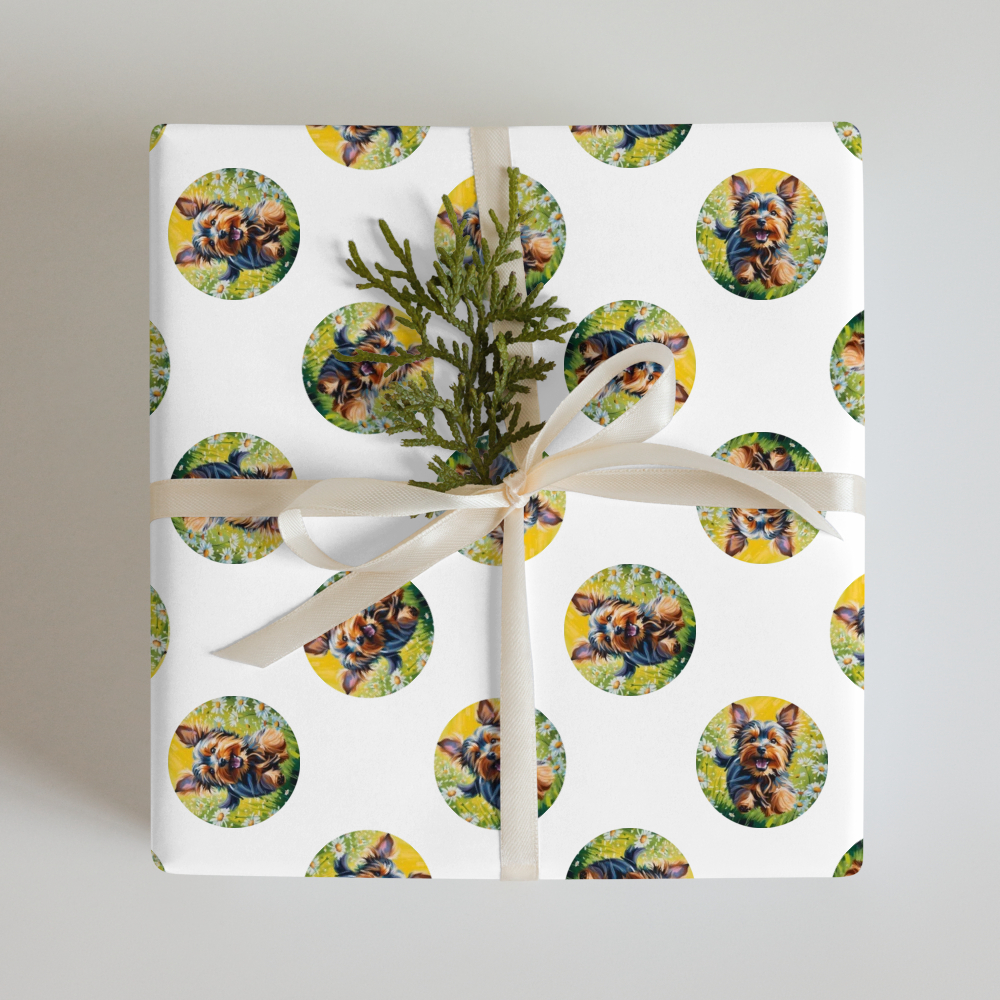 PugMug Custom Yorkshire Terrier Wrapping Paper
