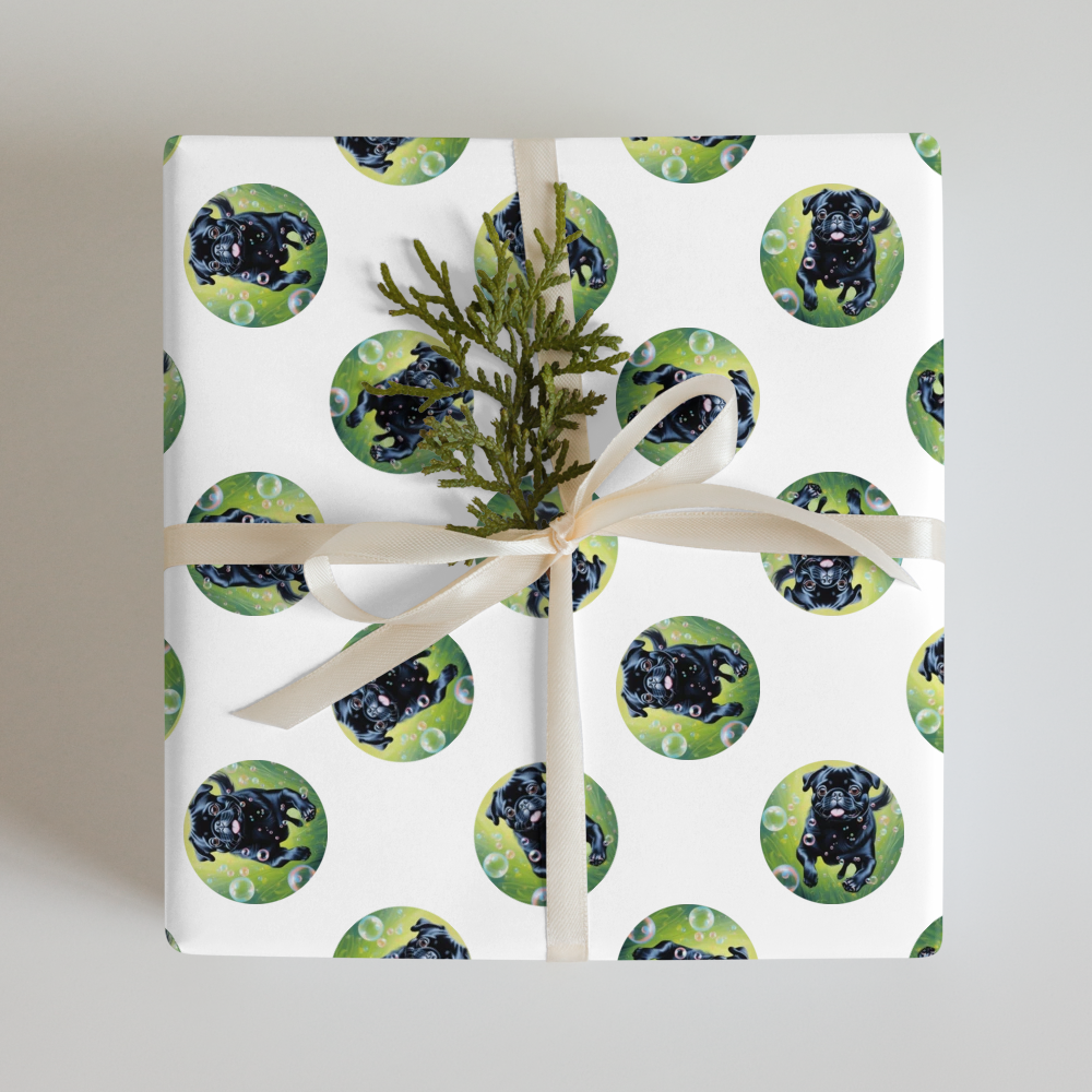 PugMug Custom Pet Wrapping Paper