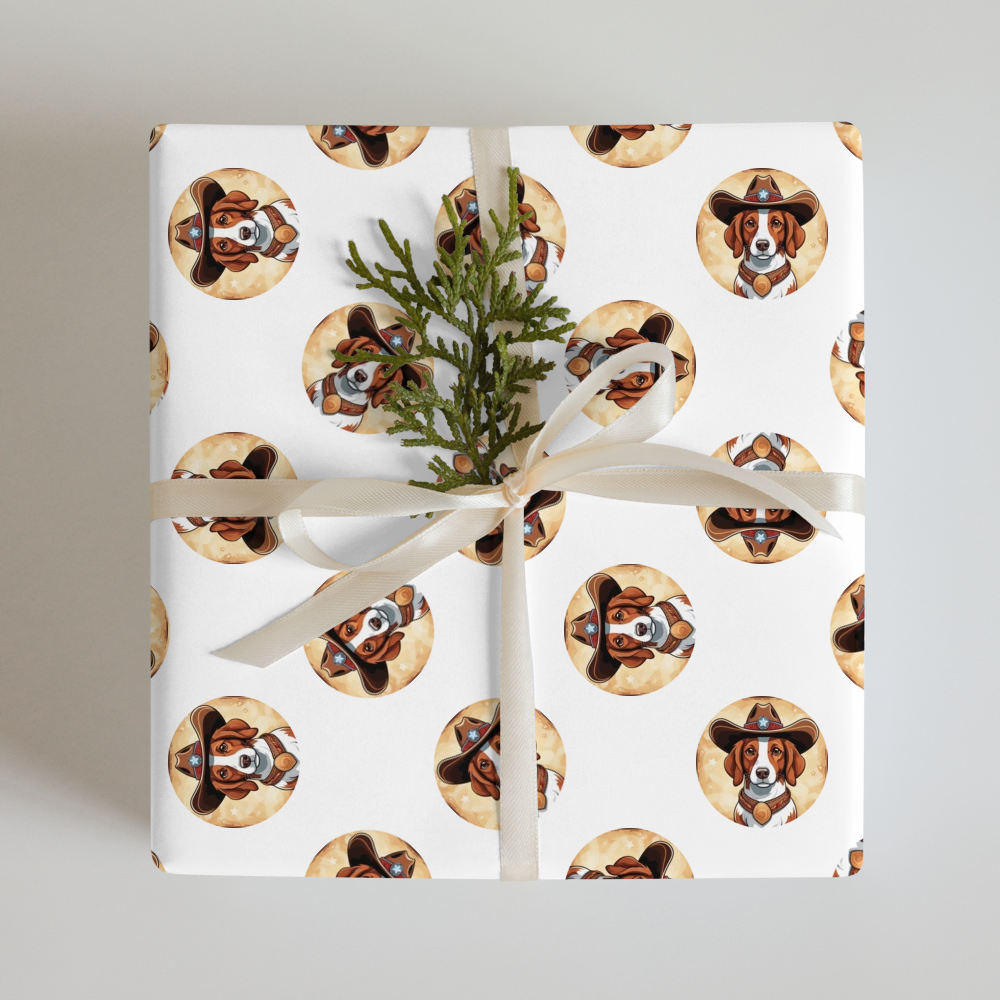 PugMug Custom Brittany Dog Wrapping Paper