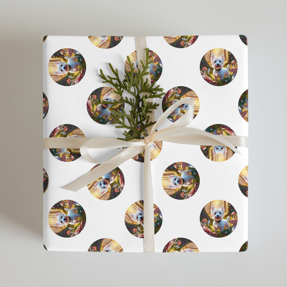PugMug Custom West Highland White Terrier Wrapping Paper