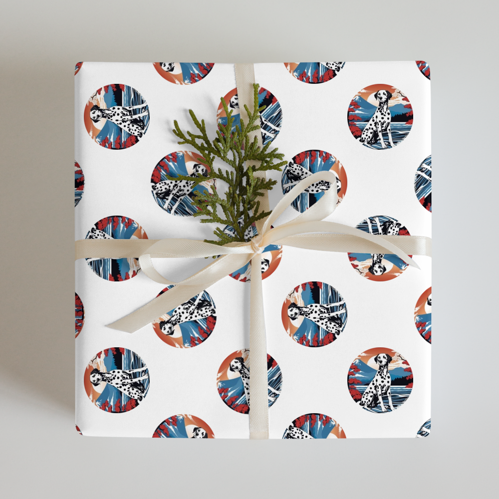 PugMug Custom Dalmatian Wrapping Paper