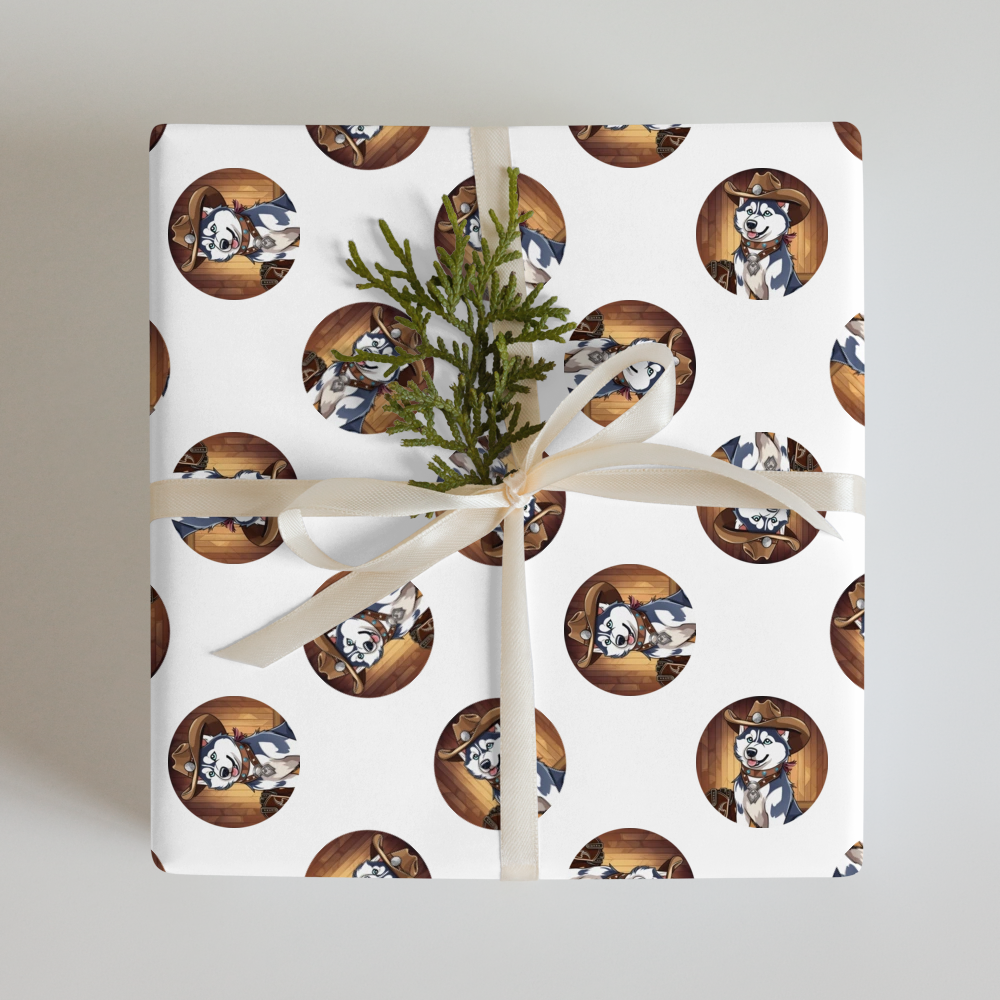 PugMug Custom Siberian Husky Wrapping Paper