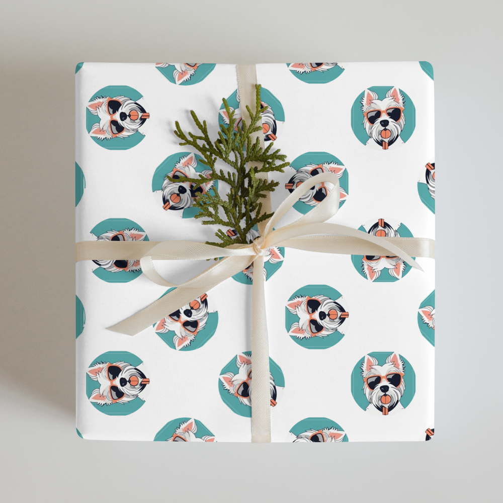 PugMug Custom West Highland White Terrier Wrapping Paper