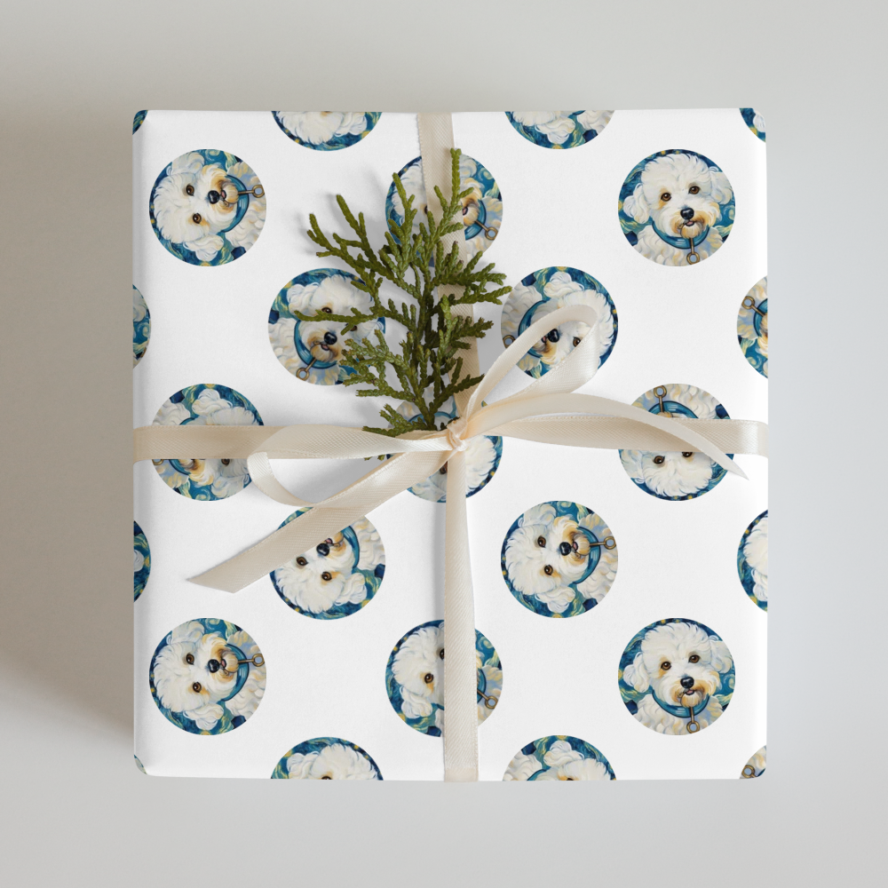 PugMug Custom Bichons Frise Wrapping Paper